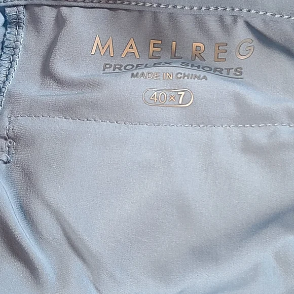 Maelreg Men's Light Blue Golf Shorts Quick Dry Water Resistant NWT 40 X 7 - Picture 4 of 10